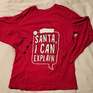 Carter's Red Long Sleeve Tee - Santa, I Can Explain